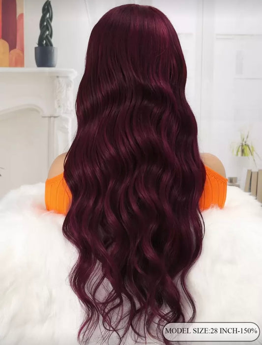Miss Burgundy Lace Front Wig - Human blend