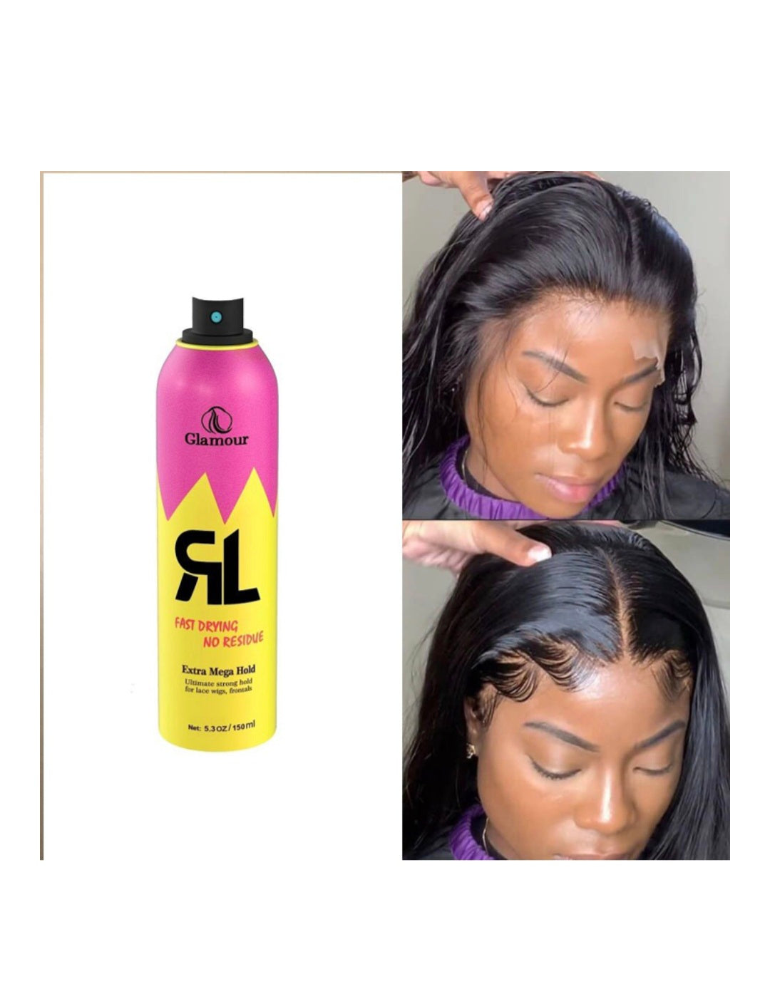 Glamour Blasting Freeze Spray for Lace Wigs - Combo Pack of 2 x 150ml